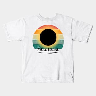 Retro Solar Eclipse Kids T-Shirt